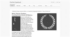 Desktop Screenshot of ceciliacopeland.com